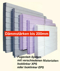 D&auml;mmst&auml;rken bis 200mm